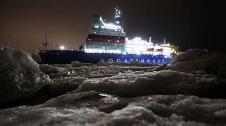 VIDEO: El nuevo rompehielos nuclear ruso Yakutia llega a su base ártica de Múrmask